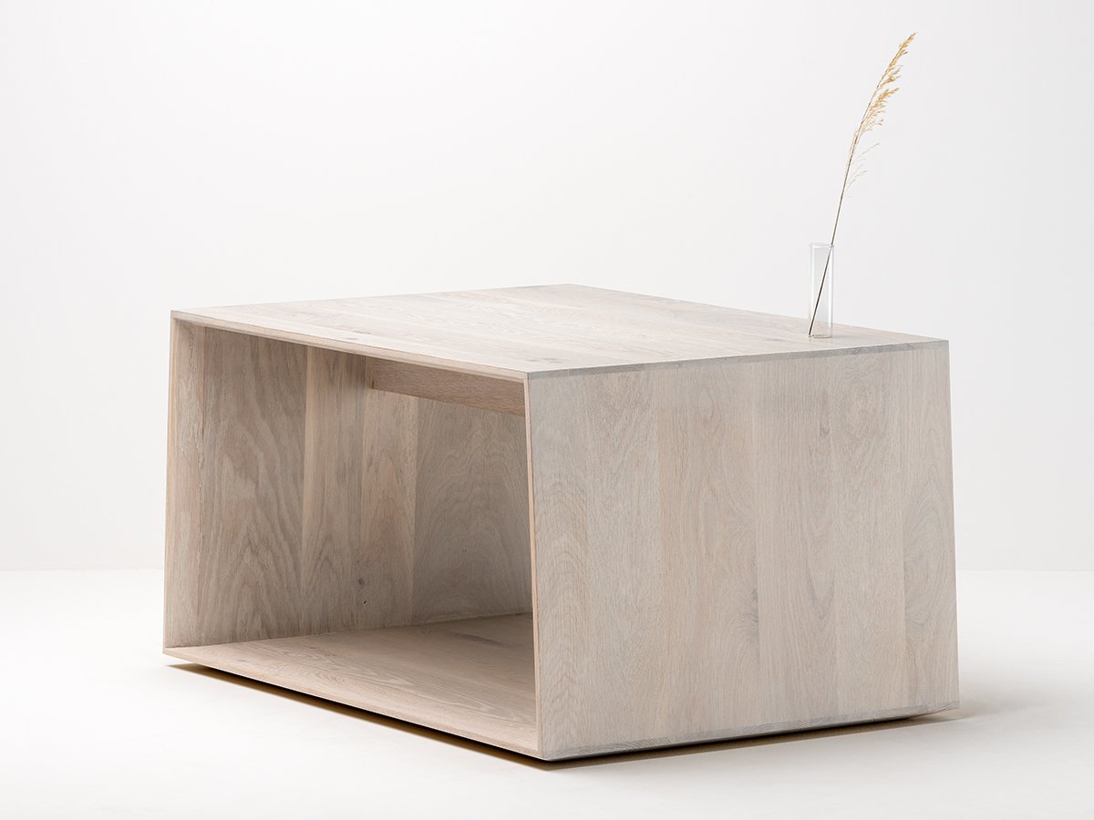 Table basse Anouk en chêne blanc - Écodesign 100% fabriqué en France