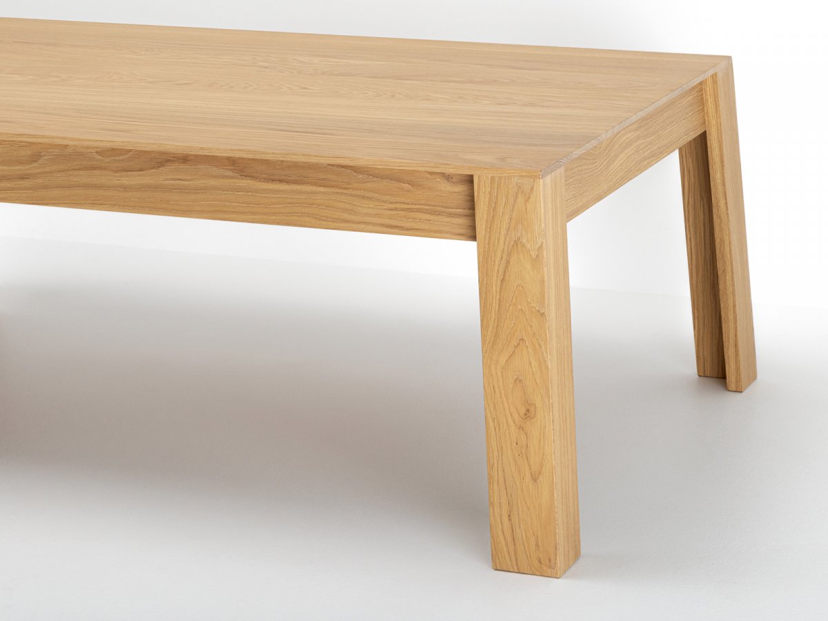 Table basse Aix en chêne - Table basse rectangulaire en chêne massif