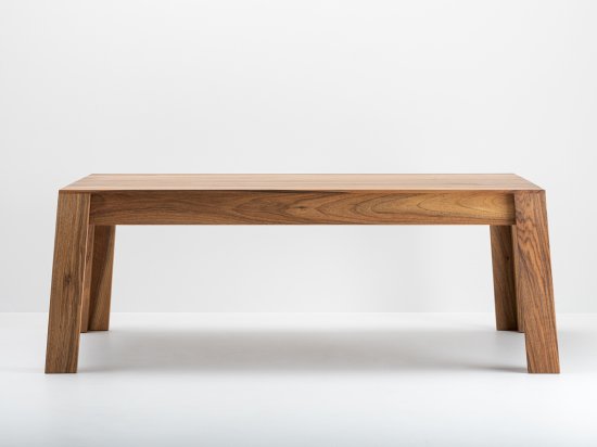 Table basse Aix en noyer sur-mesure - Bois et design made in France