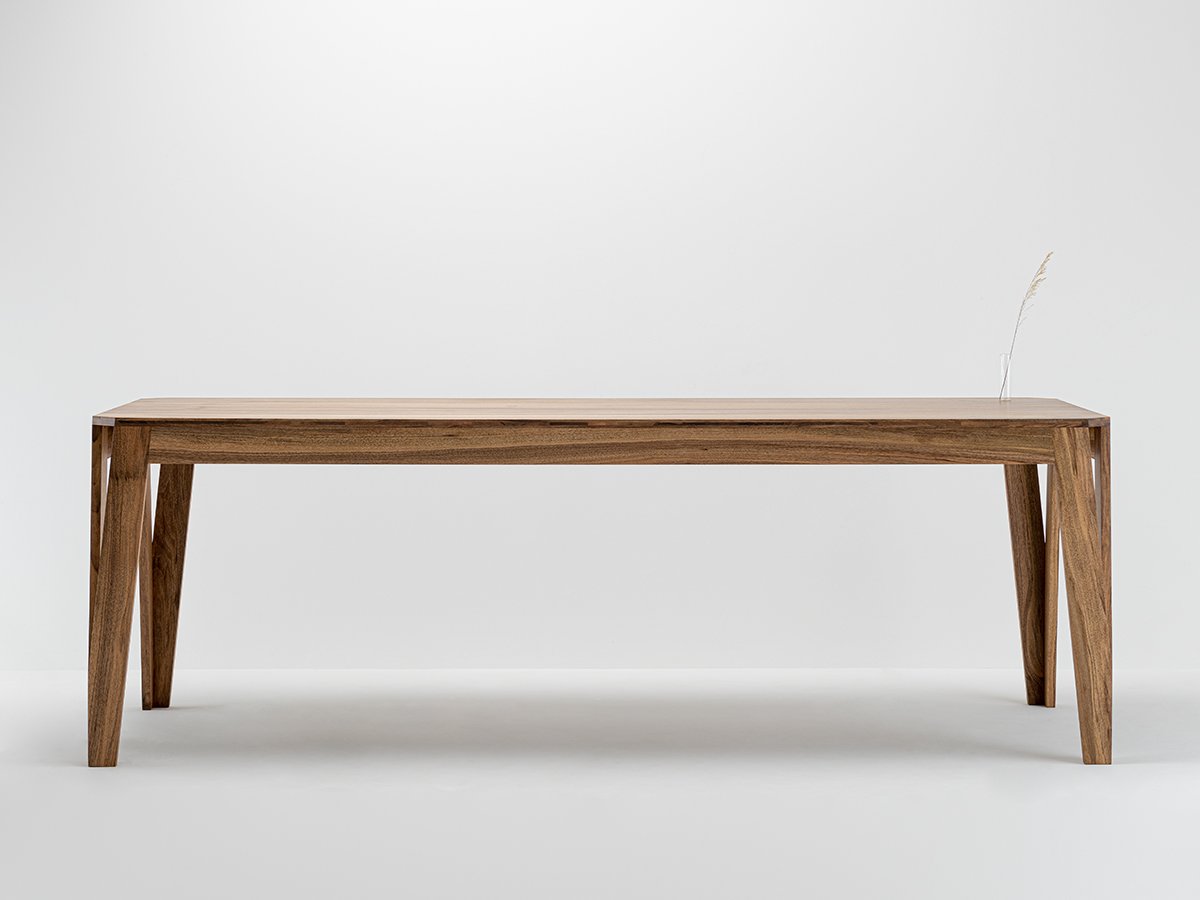 Table sur mesure made in France design en bois de noyer massif - MéliMélo 