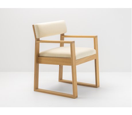 Chaise Aix en chêne et tissus Arpin ® - Design et fabrication 100% française