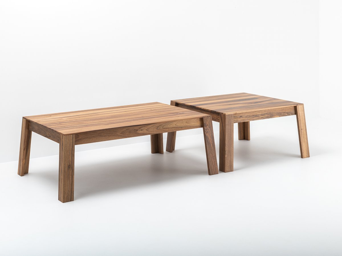 Table basse Aix en noyer sur-mesure - Table basse en bois massif 100% personnalisable
