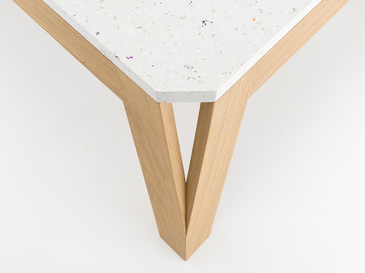 Table basse MéliMélo Le Pavé® en chêne® - Pieds en bois massif et plateau 100% recyclé