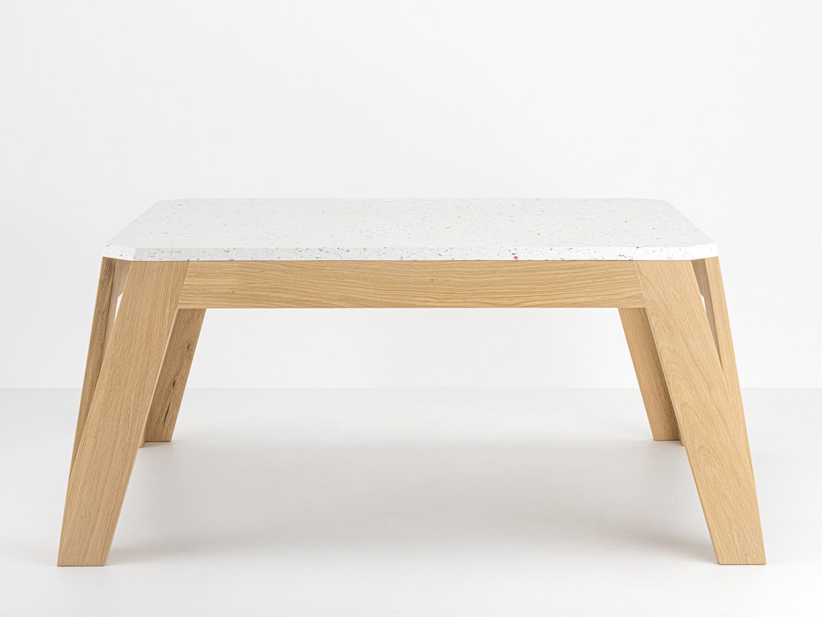 Table basse MéliMélo Le Pavé® en chêne - design contemporain