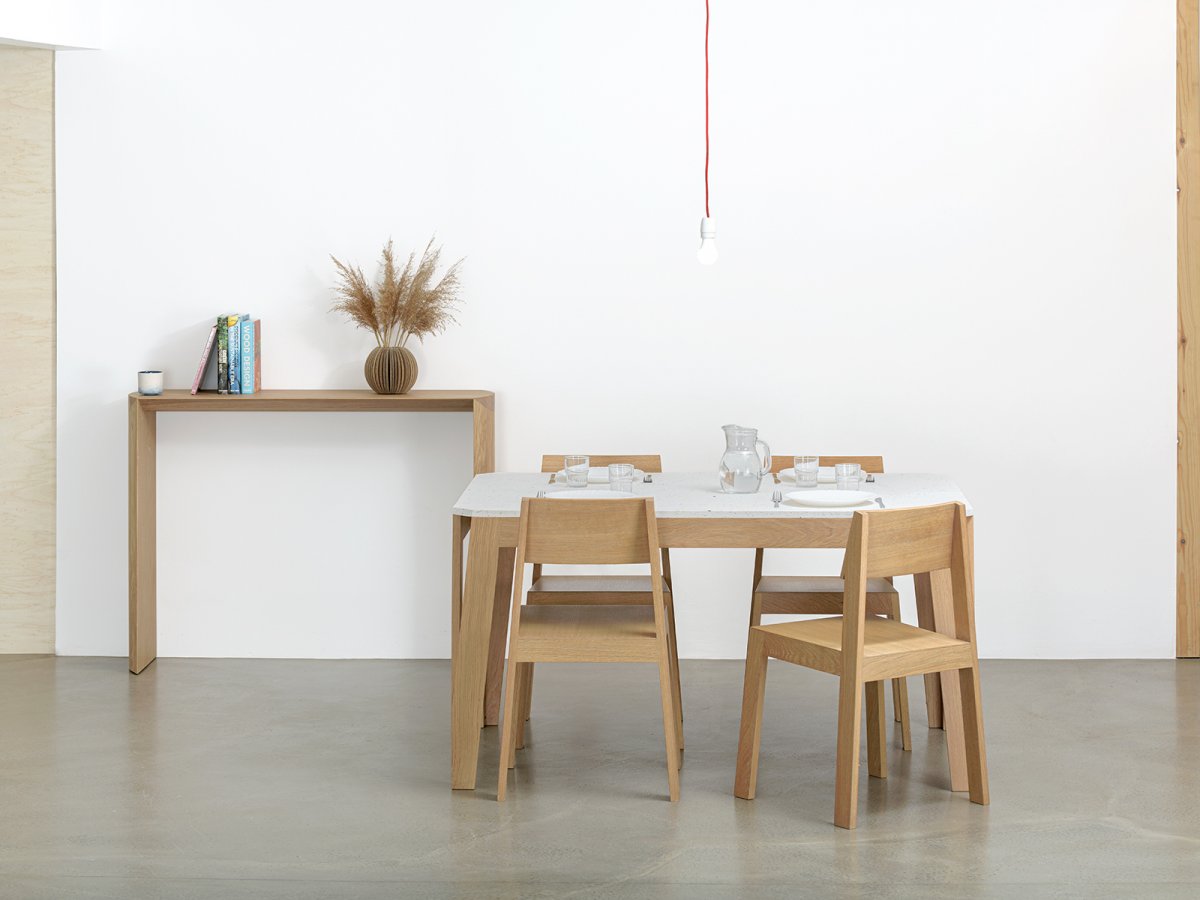 Table MéliMélo Le Pavé® en chêne - pour votre salon au design contemporain