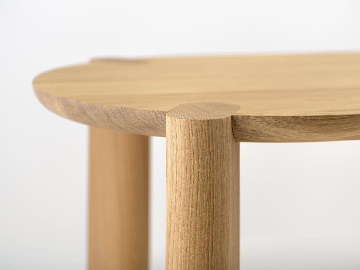 Table basse Couscous en chêne - éco-conçue