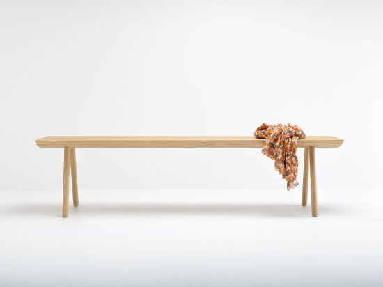 Banc sans dossier en chêne fabriqué en France - DENDRO LIGHT - 4 longueurs au choix