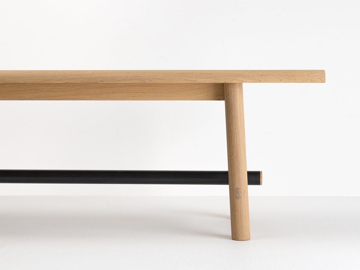 Banc en bois et en métal OSTAL