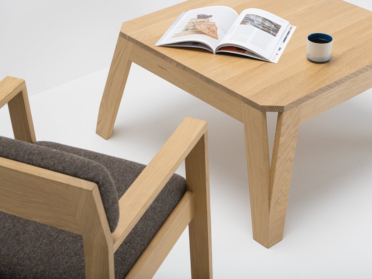 Table Basse Design en Bois Massif avec Fauteuil AIX - MéliMélo