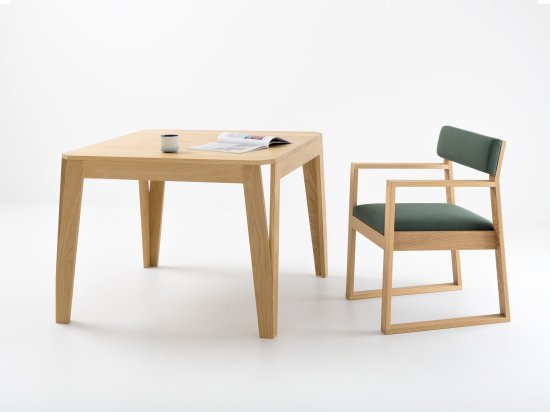 Table carrée en chêne éco-responsable - MéliMélo en chêne