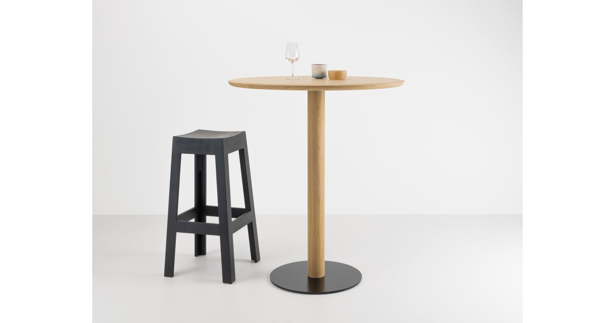 Support Rond En Bois Clair Olympia 180 Mm – Pour Plat à Oreilles Fonte Restaurant/Hôtel