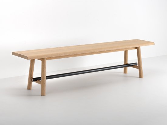Banc en bois et métal fabriqué en France - OSTAL - Longueur 120, 140, 180 ou 240 cm