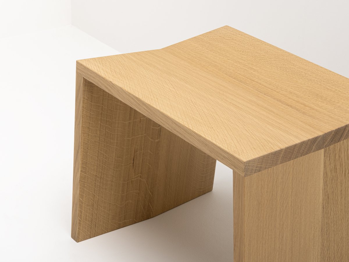 Petit banc design en bois massif - Banc PAP 60 cm en chêne60 cm