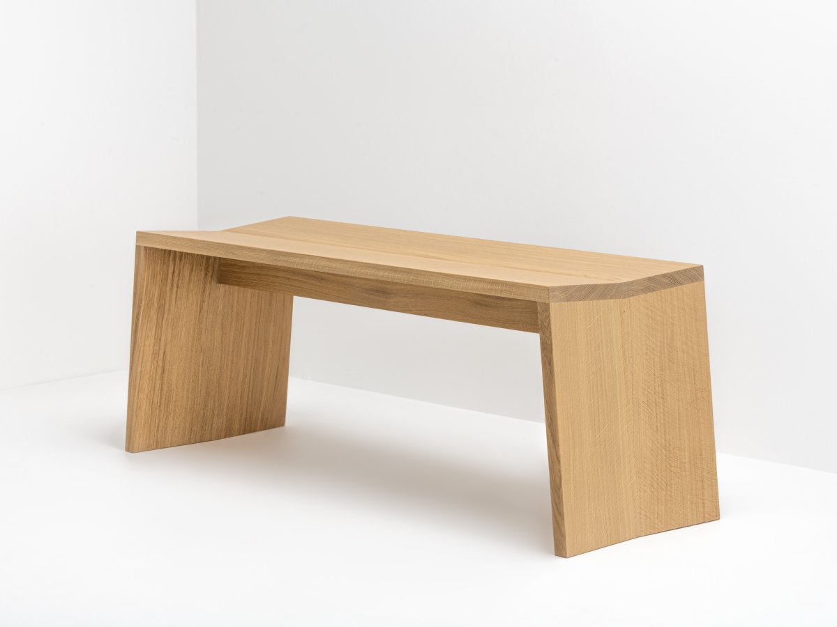 Banc d'entrée PAP en chêne longueur 120 cm