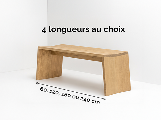 Banc PAP - Longueur 60, 120, 180 ou 240 cm