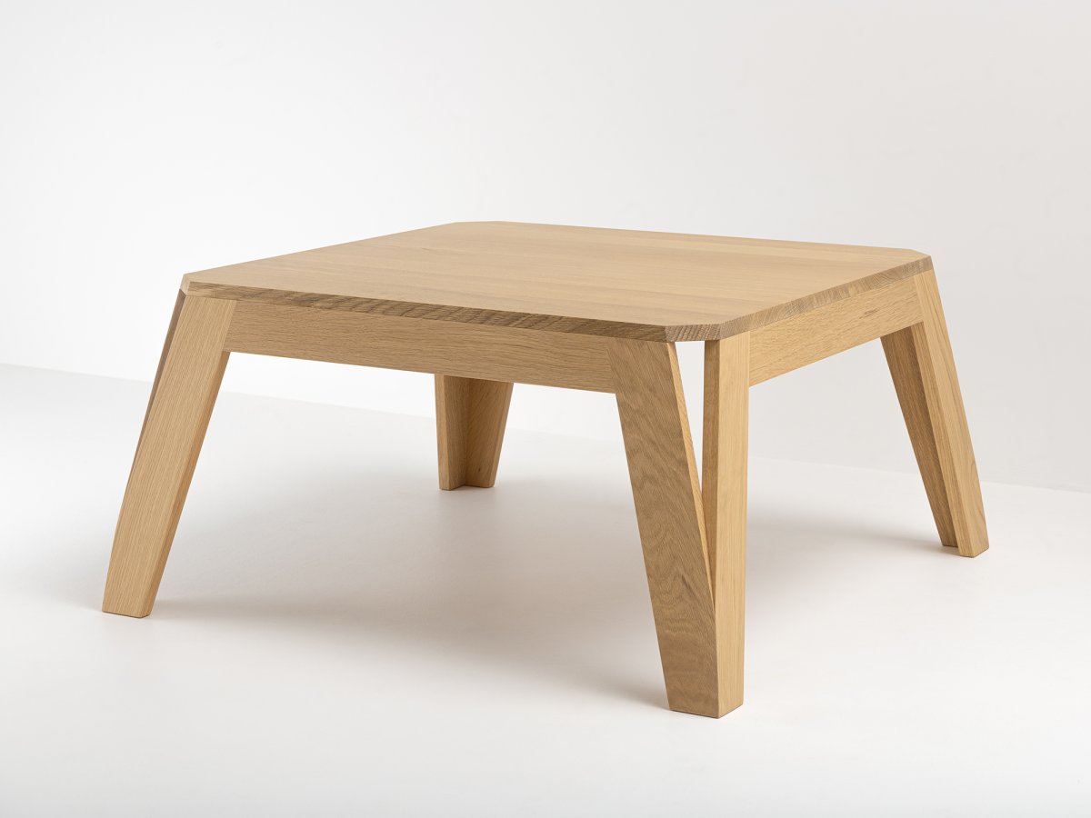 Table basse en chêne MÉLIMÉLO 60 x 60 cm